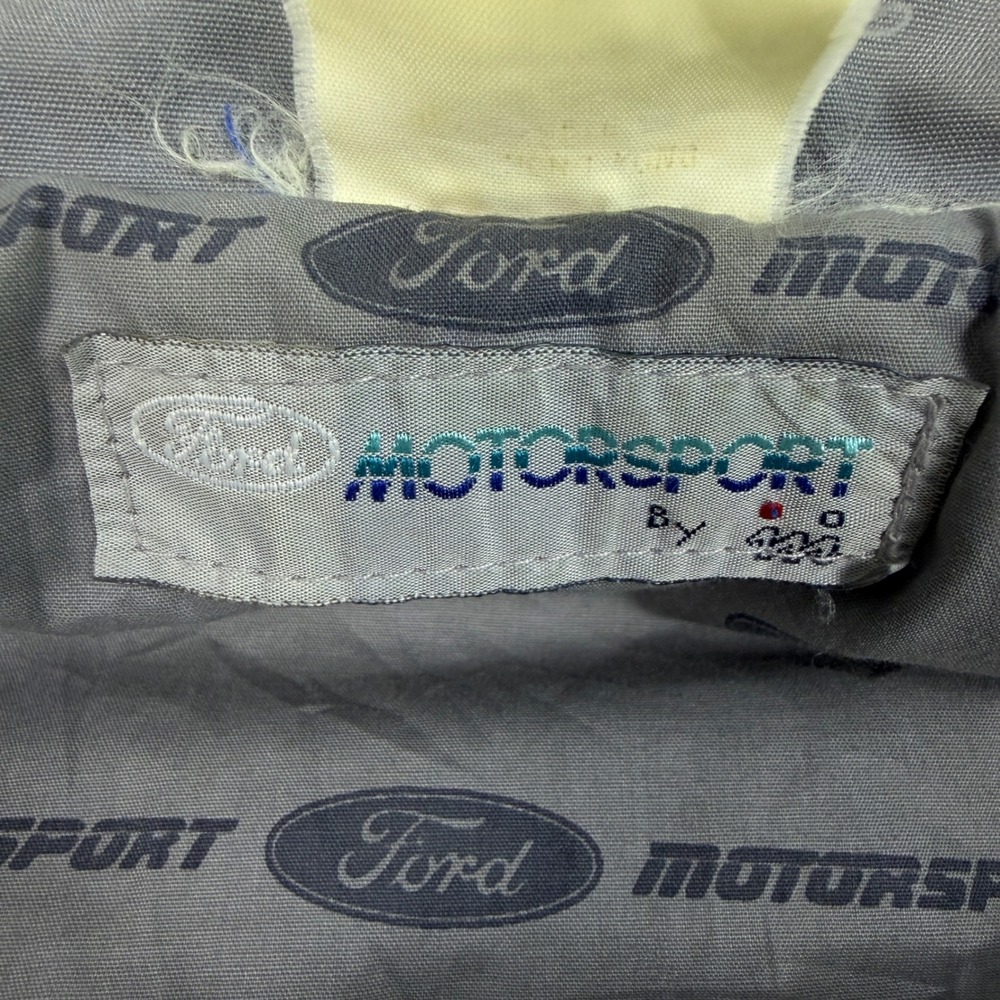 Vintage Ford Motorsports Bomber Jacket Mens Large Puffer Racing Coat - Picture 6 of 15